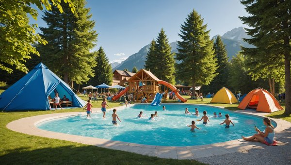 Camping avec parc aquatique en haute-savoie : le paradis des enfants